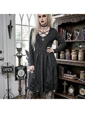 Women's Black and White Dress